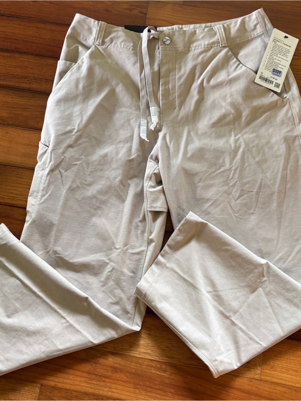 Lululemon Utilitech carpenter pant Mojave tan 36